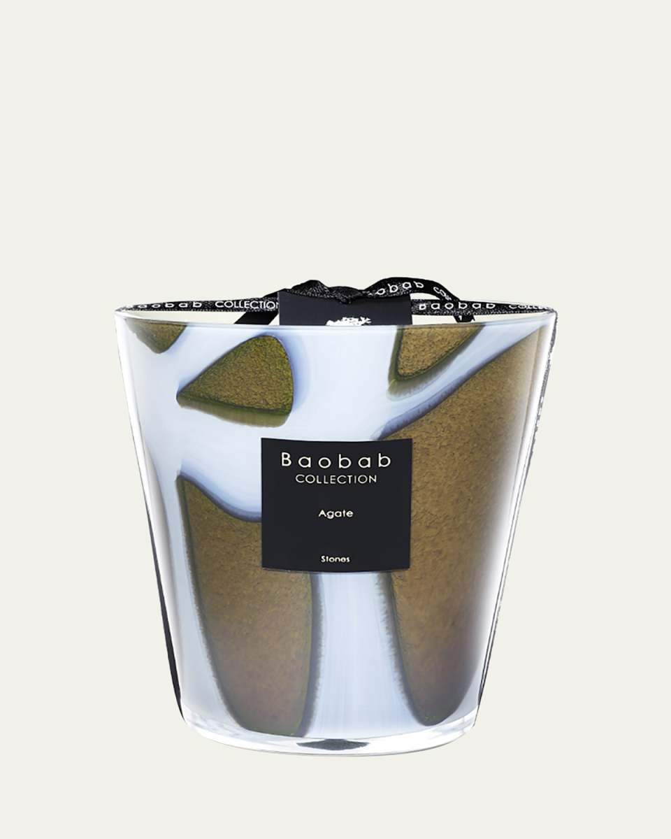 Max Stone Agate Scented Candle, 6.3"